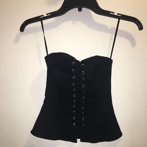 Corset top with lace
